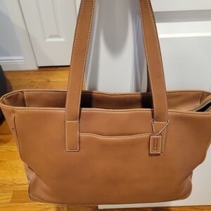 Coach Tan Leather Tote Bag